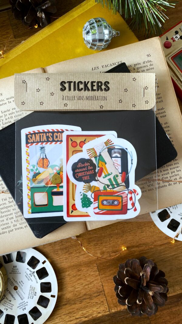 stickers vintage Noël clohey scaled