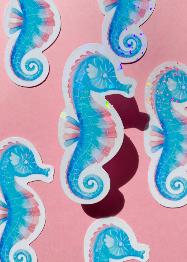 stickers hippocampe rainbow fish clohey.jpg scaled