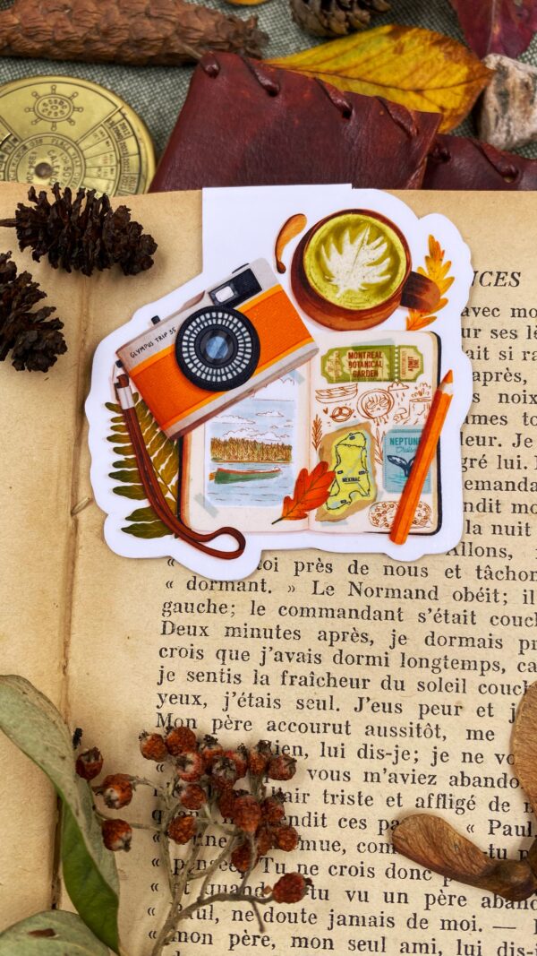 marque page carnet voyage canda appareil photo clohey scaled