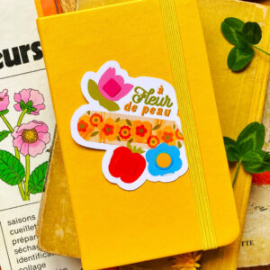 stickers vintage fleur pansement clohey