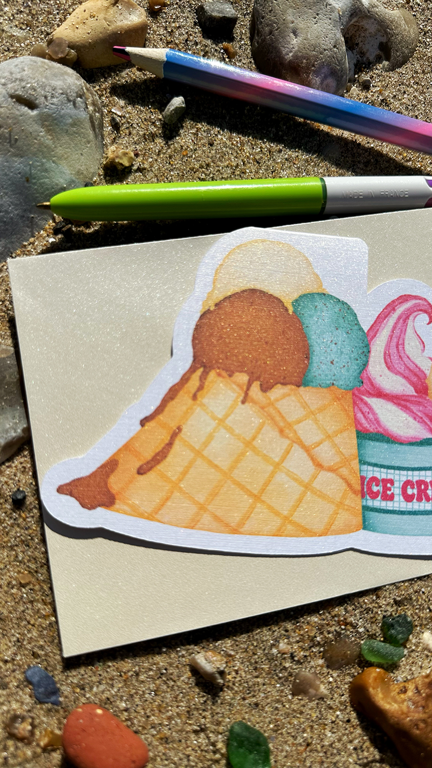 volcan glace plage carte double lh le havre clohey volcan glace plage carte double lh le havre clohey