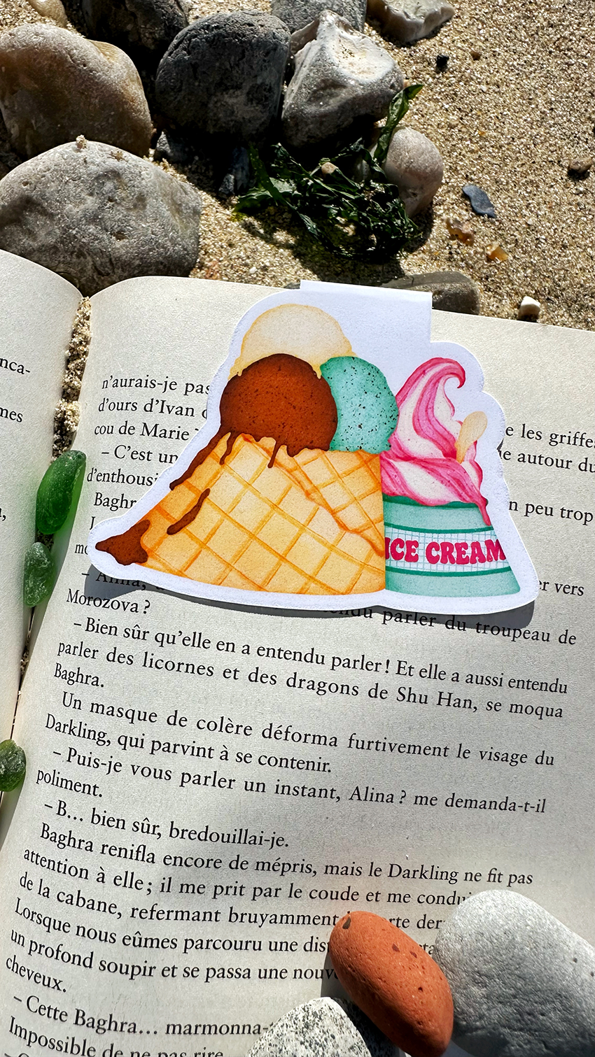 volcan glace plage marquepage aimanté lh le havre clohey volcan glace plage marquepage aimante lh le havre clohey